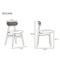 Manhattan Comfort Colbert Dining Chair in Nature and Cane with  Oatmeal Upholstered Seating, Set of 2 DCCA02-OM - alternate 9